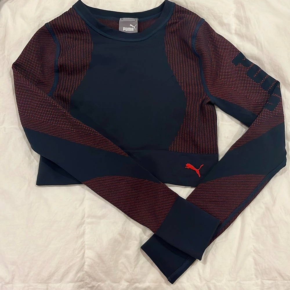 Cropped Puma Workout Long Sleeve